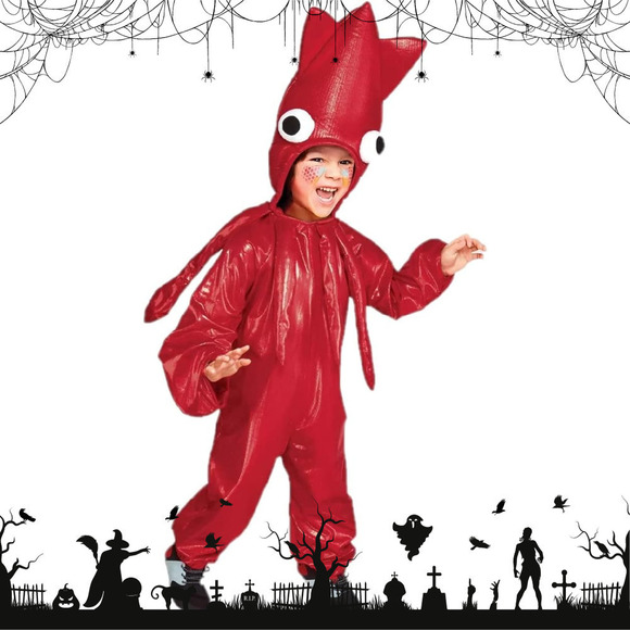 Hyde & EEK! Boutique Other - Toddler 18-24M Red Squid Jumpsuit Halloween Costume